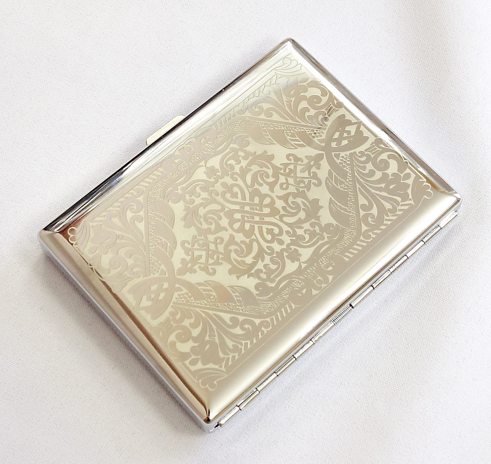 Портсигар "Герб РФ" на 10 сигарет