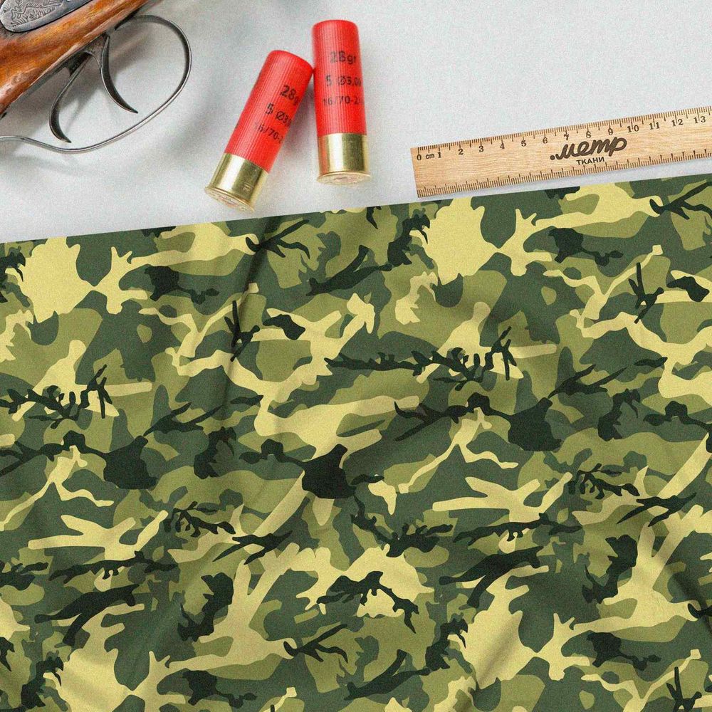 Ткань оксфорд 600 песочно-зеленый милитари