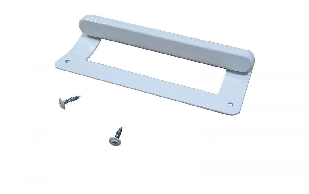 Ручка для двери холодильника Stinol, Whirlpool, Indesit, металлическая, универсальная скоба, 20 см (C00859996)