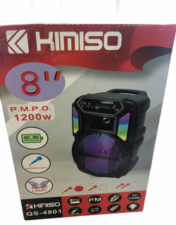 Беспроводная колонка KIMISO колонка QS-4801 с микрофоном, черный