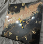 Настенные часы-картина из эпоксидной смолы ручная работа