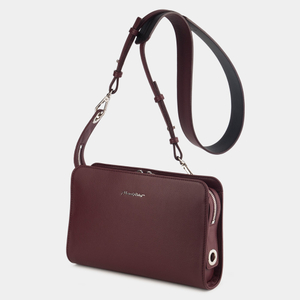 Женская сумка Emilie из кожи теленка, цвета бордо