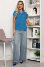 Блуза Мелита (сине-фиолетовая) Б13795-29М LT Collection