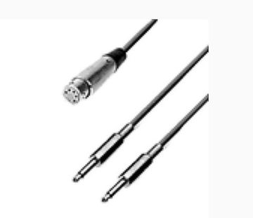 Neumann AC 28 - Кабель для блока питания BS 48 i или N 48 i, 5-pin XLR F / 2х6.3 mm mono jack, 0.3 м