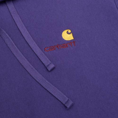 Толстовка мужская Carhartt WIP Hooded American Script артикул:I028279_aura - купить в магазине Дайс