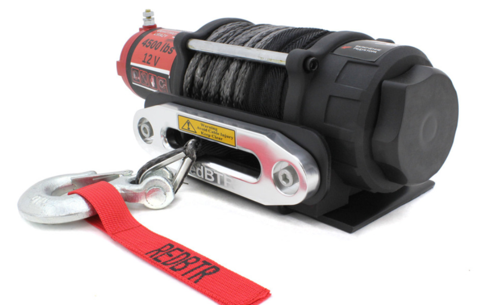 Лебедка для квадроцикла 12В 4500 lbs (2040 кг) TROPHY (синтетический трос)