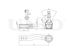 Наконечник рулевой правый UNIO SSP-10042