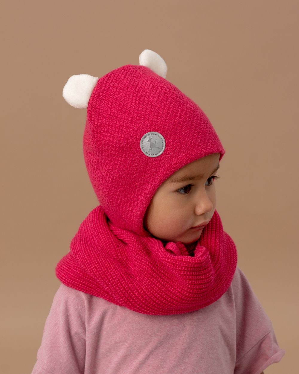 Шапка весенняя/осенняя вязаная ЛОРА (Барби)