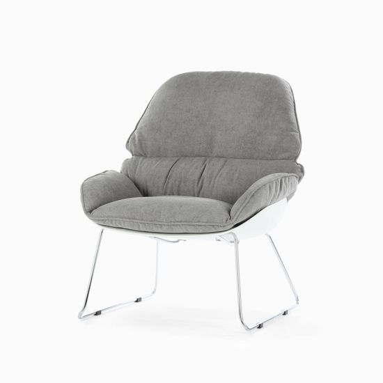 Кресло Bay цвет серый/белый