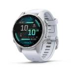 Умные часы Garmin Fenix 8 43mm, Amoled, Silver with Whitestone Silicone Band (010-02903-06)