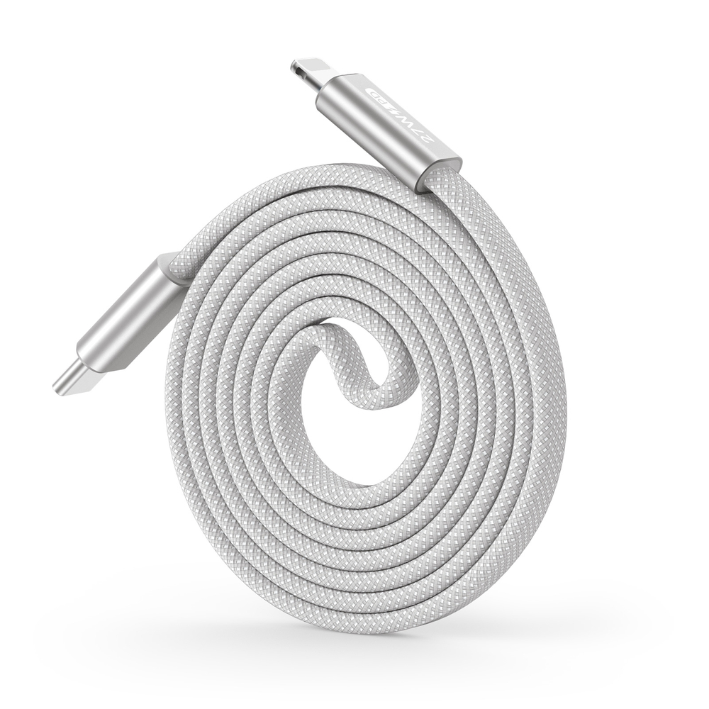 Кабель для быстрой зарядки 27W в тканевой оплетке длина 100см (1м) с разъемом Type C на Lightning, серия AUTO Series Aluminum от Dux Ducis