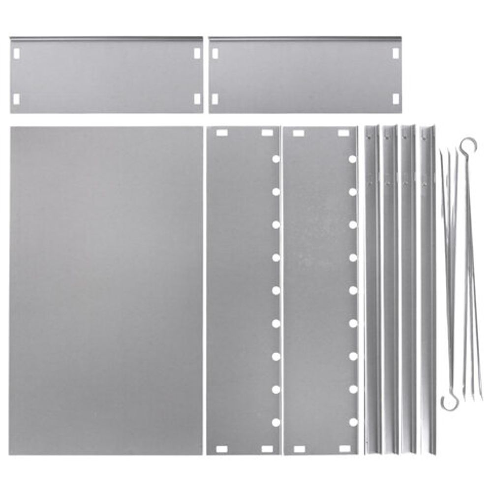 Мангал сборный стальной, размер 500х300х500 мм + 6 шампуров из нержавеющей стали, в коробке, 701728