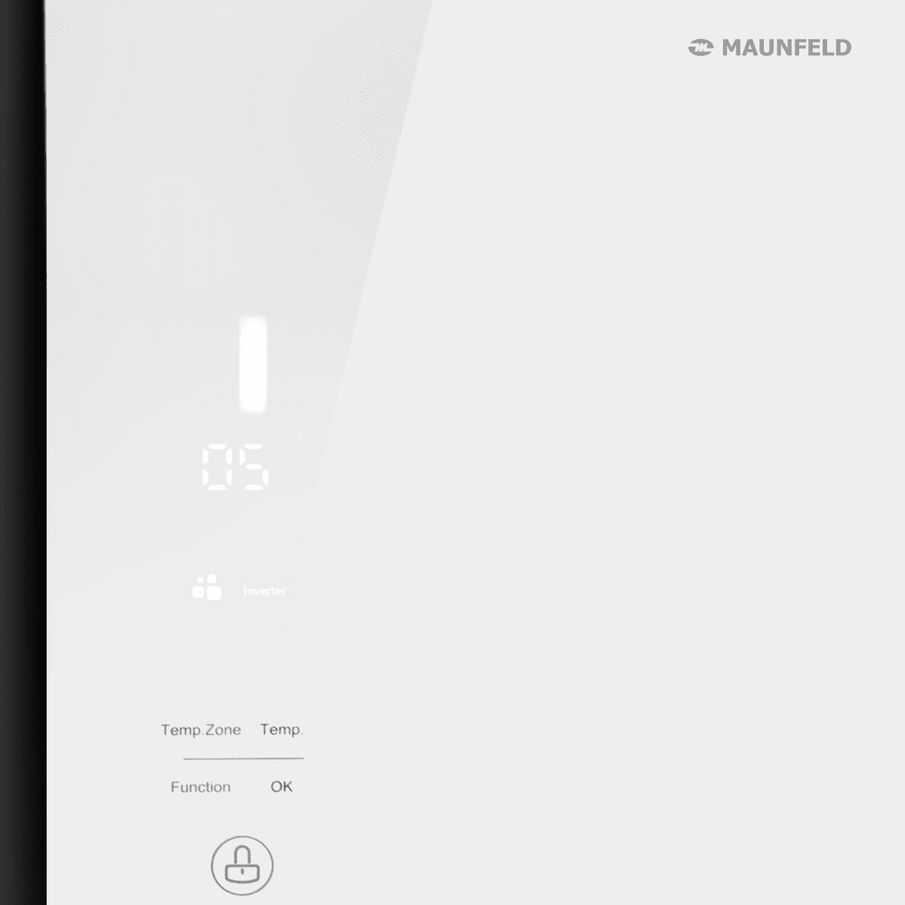 Холодильник с инвертором MAUNFELD MFF177NFW Slim Inverter