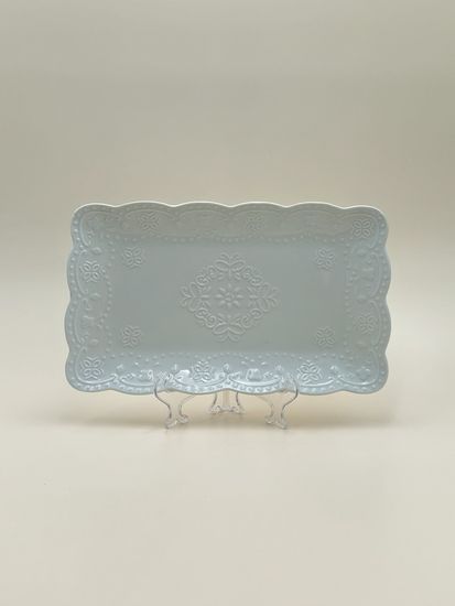 Блюдо сервировочное прямоугольное 25,5х15х2,5 см.