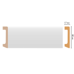 Плинтус Decormaster Дюропрофиль D235 ДМ