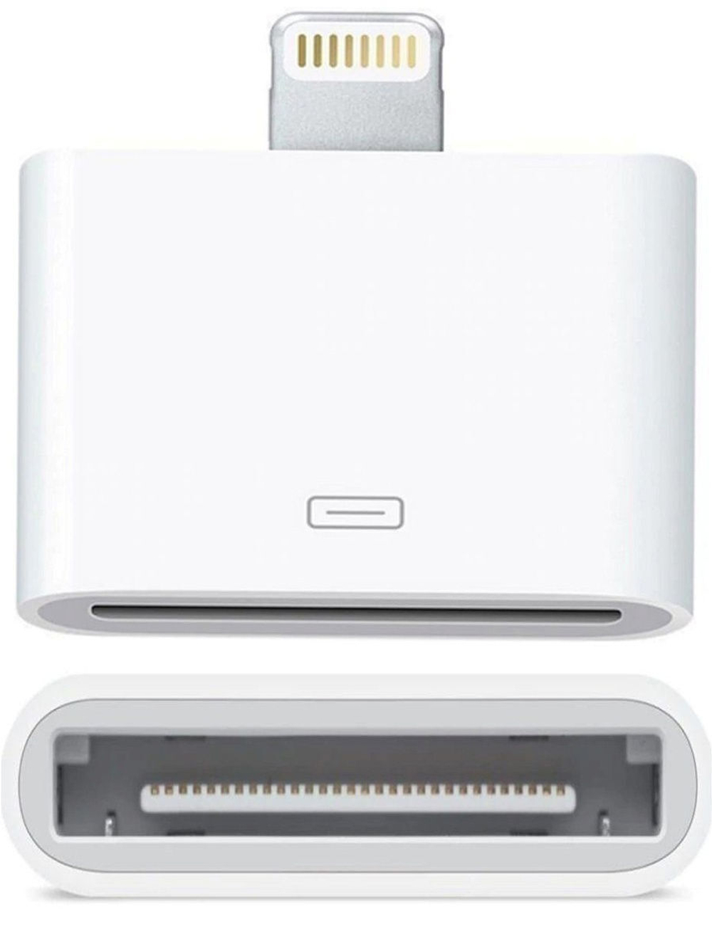 Адаптер для iPhone5  c разъёмами s 30 - pin - s 8 - pin Vertex white