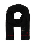 Хлопчатобумажная шаль POLO RALPH LAUREN - черный(455931402)