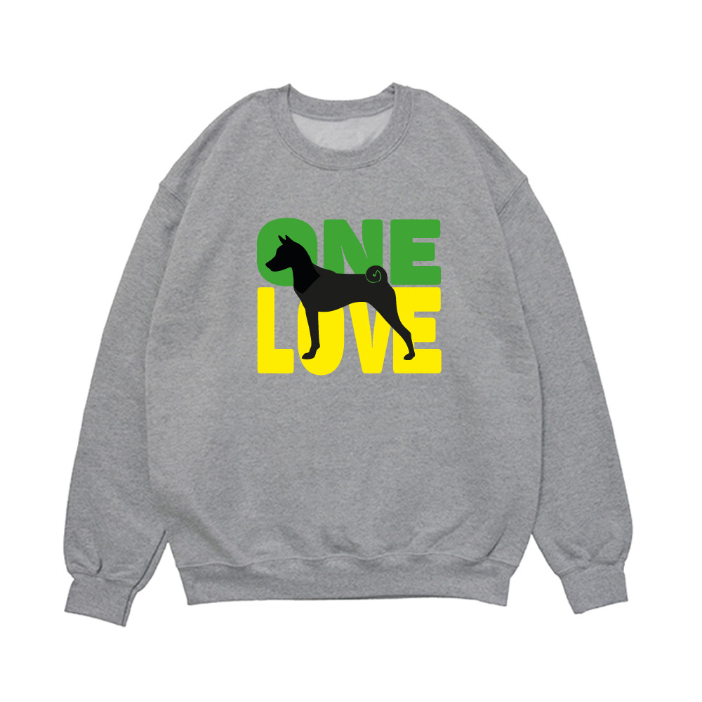 Свитшот "Басенджи - единственная любовь"