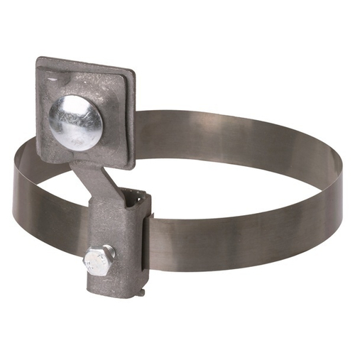 Держатель хомут D10-160 мм нержавеющая сталь, с выносом для прута D6-10 мм, стальной зажим TDM SQ2402-3181