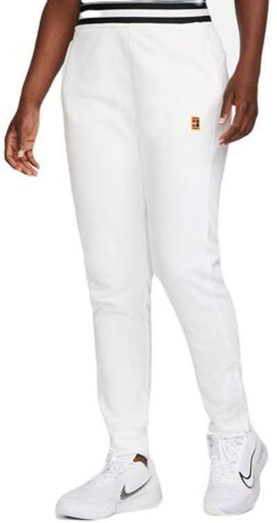 Женские теннисные брюки Nike Dri-Fit Heritage Core Fleece Pant - white