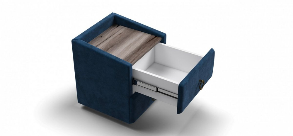 Тумба БОСС КЛАССИК Монолит Синий, Вяз каменный (снят с производства)