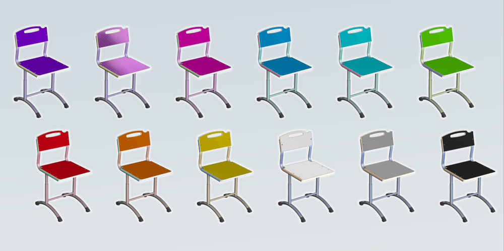 Стул ученический регулируемый Экстра Nova, фанера