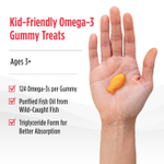 Nordic Naturals, Nordic Omega-3 Gummy Fish, «мандариновые лакомства», 124 мг, 30 жевательная таблеток в форме рыбок