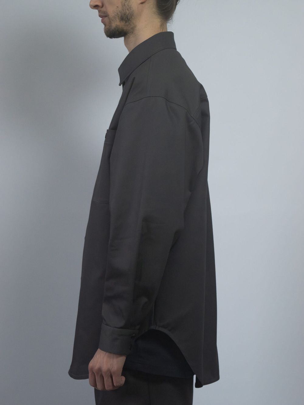 Рубашка Sashina Oversize серая