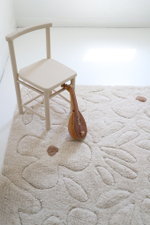 Стираемый коврик Nattiot Gentle Flora (120 x 180 см), хлопок, бежевый