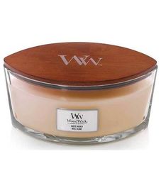 Белый мёд, ароматическая свеча эллипс, WoodWick