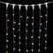 Гирлянда Занавес с Колпачком 2*2 м., Тепло-Белый с мерцанием белого диода 220В., 400 LED, Провод Прозрачный ПВХ, IP65, Laitcom (PCL402BLWCAP-10-2WW)