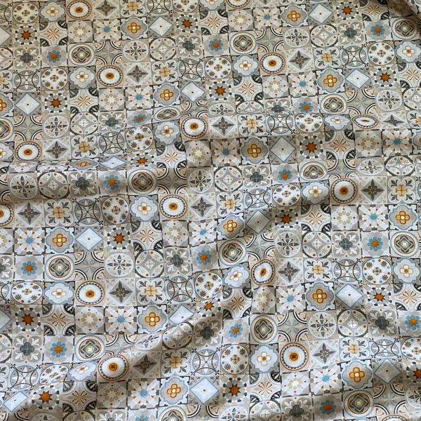 БЕЖЕВЫЙ МАРРАКЕШ, 100% хлопок Handmade Fabrics 2