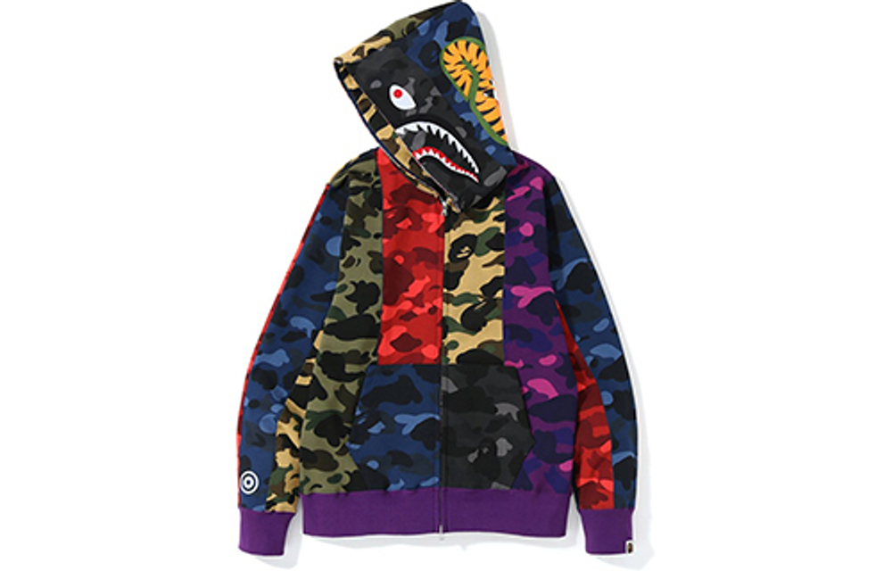 Mix camo bape hoodie new arrivals