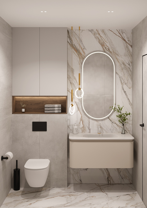 Armadi Art OVALE 1 полка 100CM КАШЕМИР тумба + раковина