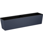 Балконный ящик InGreen London Cube 60 см c дренажной вставкой вулканический серый