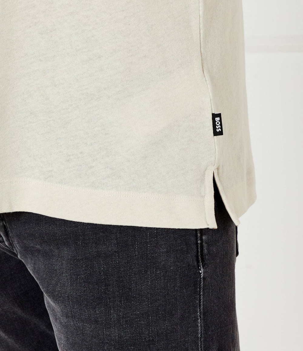 Поло H-Ponti 28 BOSS BLACK - бежевый(50537502)