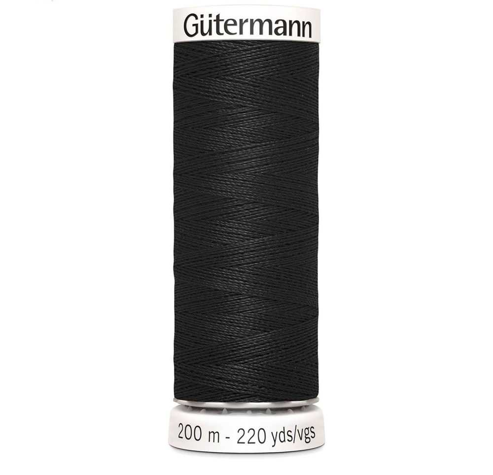 Нить Sew-All 200 м, Gutermann, 000 черный