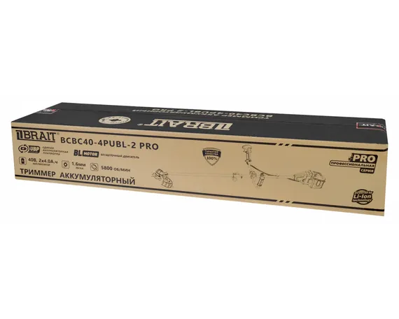 Триммер аккумуляторный BRAIT BCBC40-4PUBL-2 PRO