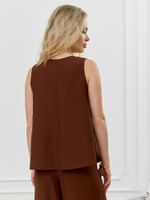 Блузка-топ женская Ясмина-2 Виотекс КОРИЧНЕВЫЙ