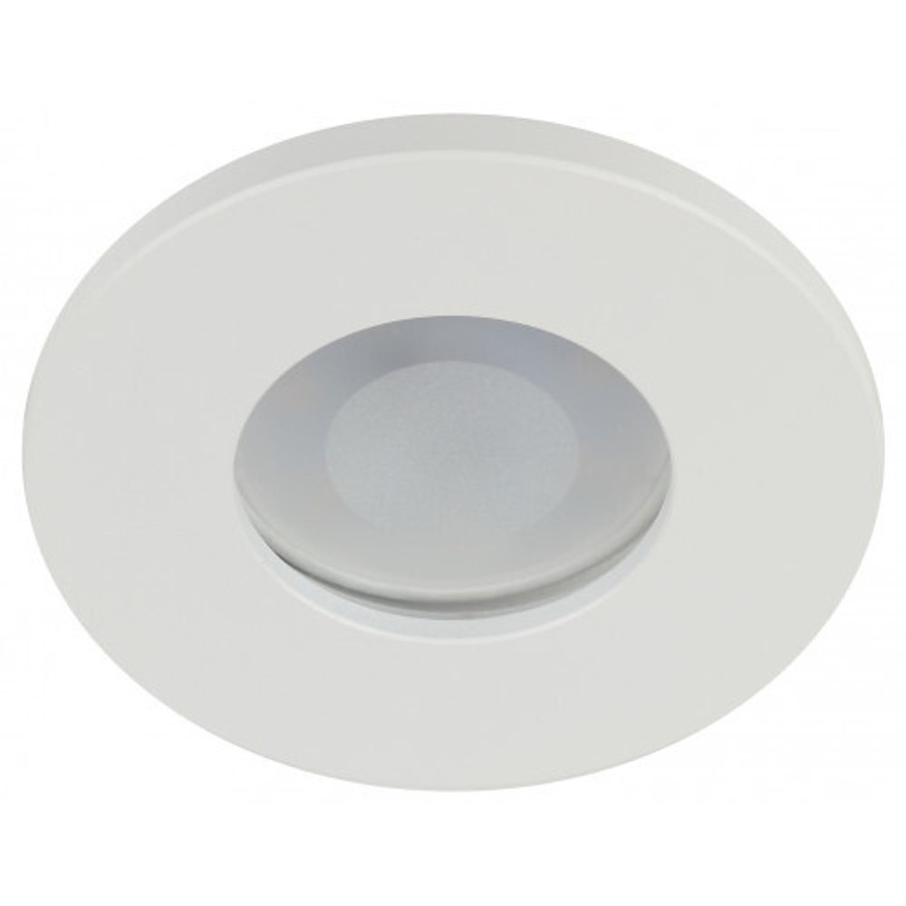 Встраиваемый светильник влагозащищенный ЭРА WR3 WH MR16/GU5.3, IP44, белый