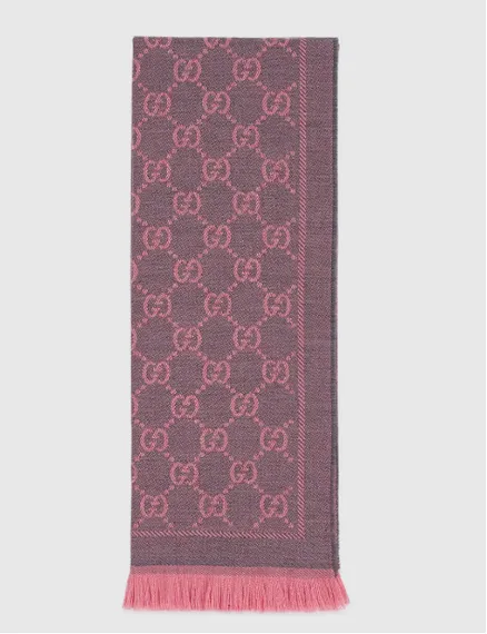 ШАРФ Gucci шерстяной GG graphite