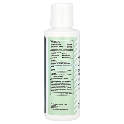 Chew + Heal, лосьон с гидрокортизоном, для собак, 118 мл (4 жидк. унции)