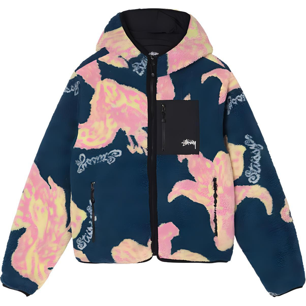 Куртки Stussy SS22 Floral Sherpa Hood Jacket, 118482