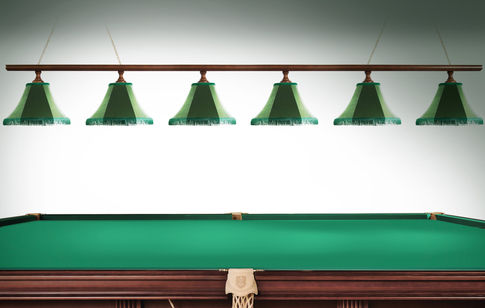 Лампа Классика 1 6пл. сосна (№2,бархат зеленый,бахрома желтая,фурнитура золото)