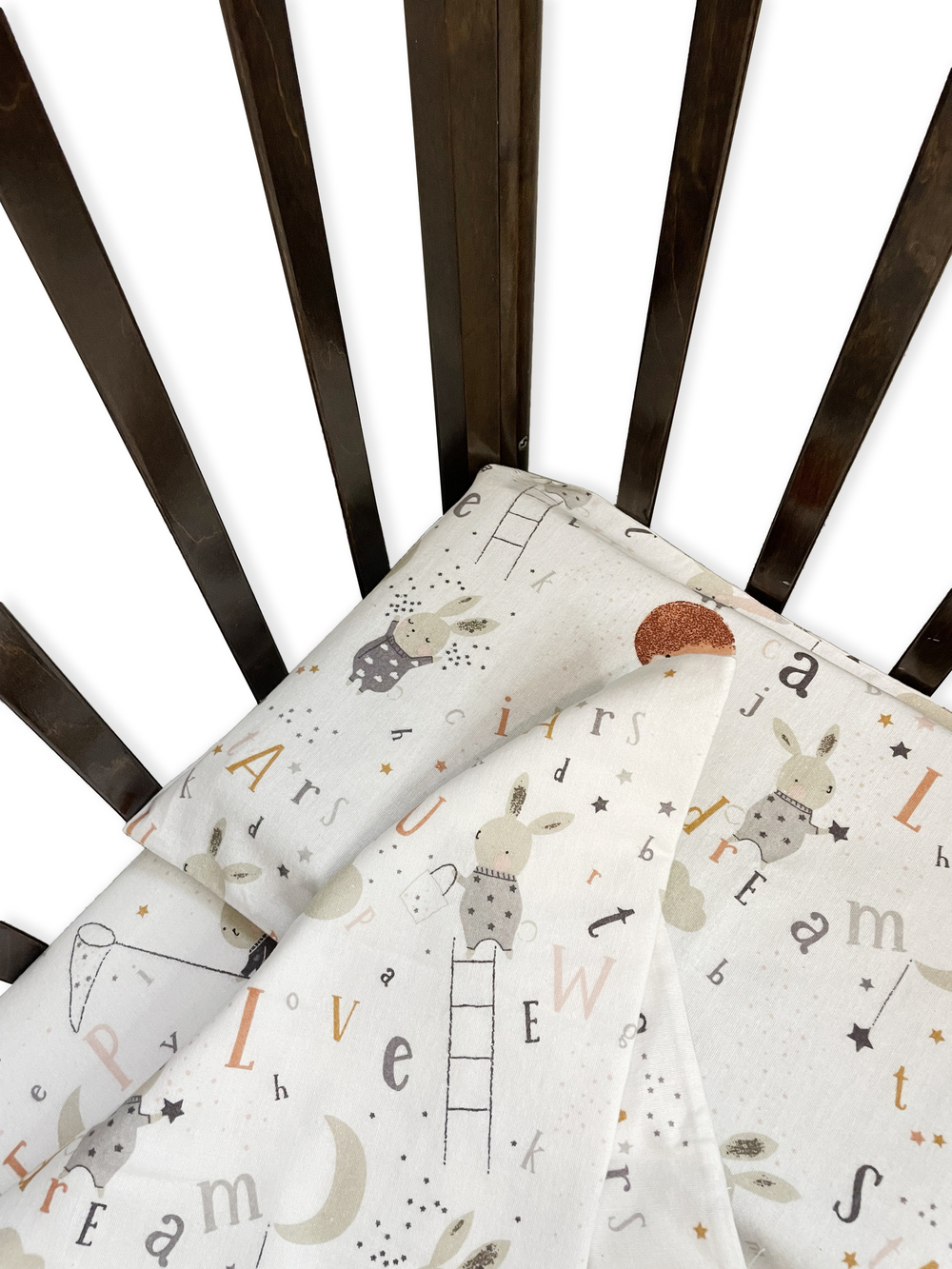 Пододеяльник на молнии Зайки фланель RinaAmari Размер 110*140