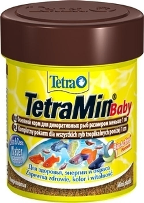 Корм для рыб TetraMin Baby, крупа д/мальков до 1см с протеином 66 мл.