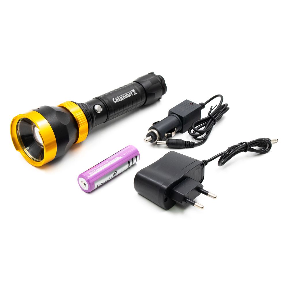 Фонарь ручной &quot;СИБИРСКИЙ СЛЕДОПЫТ-Мастер, 1L, zoom, аккум. 220В+12В, 3хААА/60/