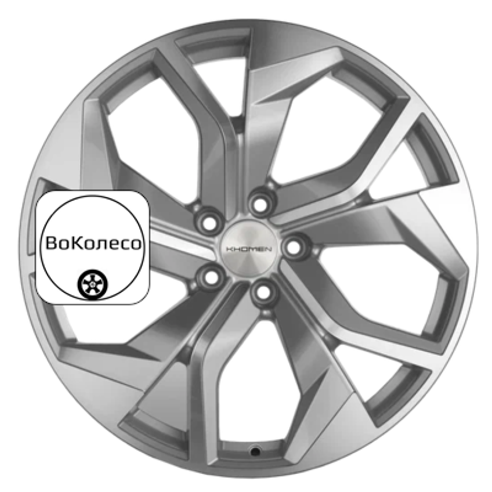 8,5x20/5x112 ET20 D66,5 KHW2006 (Q8) Brilliant Silver Khomen Wheels