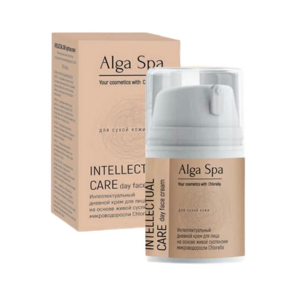 Интеллектуальный дневной крем для лица на основе суспензии живой микроводоросли Chlorella 50 мл (ALGA SPA)