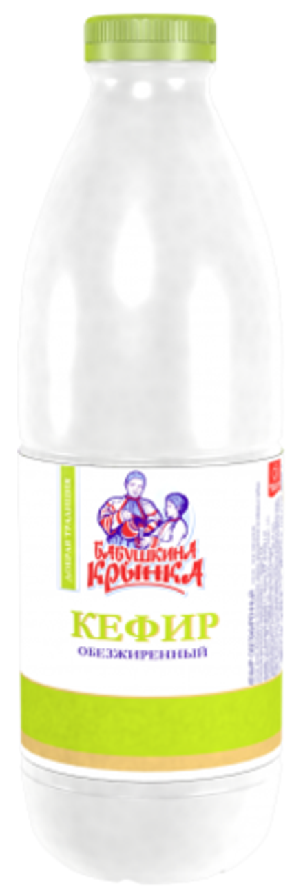 Кефир "Бабушкина крынка" обезжиренный 0,9л.